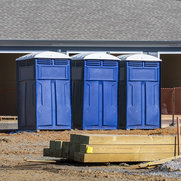 is there a specific order in which to place multiple portable toilets in Radnor Ohio